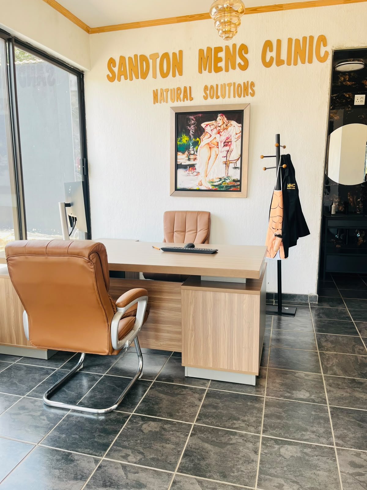 Consultation room at the Buccleuch clinic in Sandton