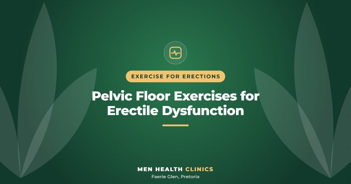 Pelvic Floor Exercises for Erectile Dysfunction - Men Health Clinics, Faerie Glen, Pretoria